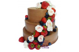 Свадебные торты с ягодами 